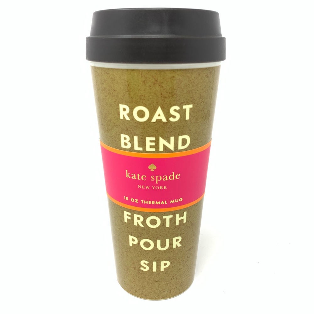 SOLD - Kate Spade - Roast Blend Brew Thermal Mug